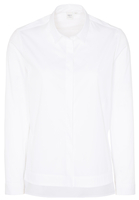 LANGARM BLUSE 1863 BY ETERNA - PREMIUM STRETCH WEISS UNIFARBEN