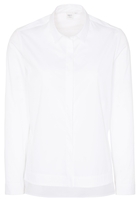 LANGARM BLUSE 1863 BY ETERNA - PREMIUM STRETCH WEISS UNIFARBEN