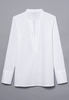 LANGARM BLUSE 1863 BY ETERNA - PREMIUM STRETCH WEISS UNIFARBEN