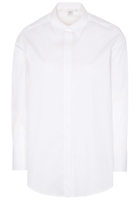 LANGARM BLUSE 1863 BY ETERNA - PREMIUM STRETCH WEISS UNIFARBEN