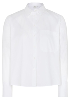 LANGARM BLUSE 1863 BY ETERNA - PREMIUM STRETCH WEISS UNIFARBEN
