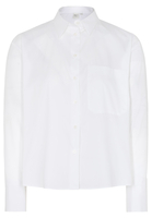 LANGARM BLUSE 1863 BY ETERNA - PREMIUM STRETCH WEISS UNIFARBEN