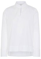 LANGARM BLUSE 1863 BY ETERNA - PREMIUM STRETCH WEISS UNIFARBEN