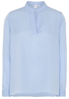 LANGARM BLUSE 1863 BY ETERNA - PREMIUM TENCEL HELLBLAU UNIFARBEN