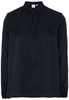 LANGARM BLUSE 1863 BY ETERNA - PREMIUM TENCEL MARINE UNIFARBEN