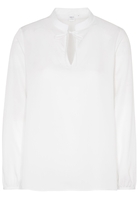 LANGARM BLUSE 1863 BY ETERNA - PREMIUM TENCEL WEISS UNIFARBEN
