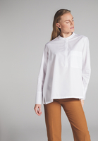 LANGARM BLUSE 1863 BY ETERNA - PREMIUM TENCEL WEISS UNIFARBEN