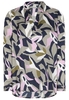 LANGARM BLUSE 1863 BY ETERNA - PREMIUM VISKOSE MARINE/ROSE/BEIGE