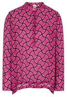 LANGARM BLUSE 1863 BY ETERNA - PREMIUM VISKOSE PINK BEDRUCKT