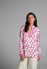 LANGARM BLUSE 1863 BY ETERNA - PREMIUM VISKOSE PINK/WEISS BEDRUCKT
