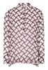 LANGARM BLUSE 1863 BY ETERNA - PREMIUM VISKOSE WEISS/PINK/SCHWARZ