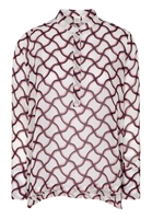 LANGARM BLUSE 1863 BY ETERNA - PREMIUM WEISS/PINK/SCHWARZ BEDRUCKT