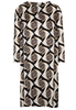 LANGARM BLUSENKLEID 1863 BY ETERNA - PREMIUM SATINBINDUNG SCHWARZ/GRAU