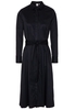 LANGARM BLUSENKLEID 1863 BY ETERNA - PREMIUM SATINGEWEBE SCHWARZ