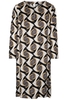 LANGARM BLUSENKLEID 1863 BY ETERNA - PREMIUM SATINGEWEBE SCHWARZ/GRAU