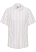 Linen Shirt Bluse in sand gestreift
