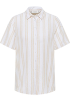 Linen Shirt Bluse in sand gestreift