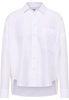 Linen Shirt Bluse in weiß unifarben