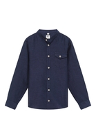 Linen Shirt in midnight unifarben