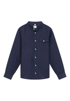 Linen Shirt in midnight unifarben