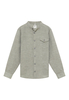 Linen Shirt in olive unifarben