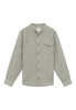 Linen Shirt in olive unifarben