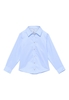 Luxury Shirt in hellblau unifarben