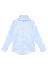 Luxury Shirt in hellblau unifarben