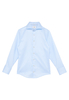 Luxury Shirt in hellblau unifarben