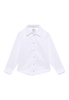 Luxury Shirt in weiß unifarben
