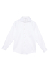 Luxury Shirt in weiß unifarben