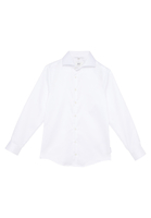 Luxury Shirt in weiß unifarben