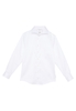 Luxury Shirt in weiß unifarben