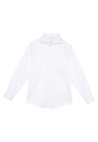 Luxury Shirt in weiß unifarben