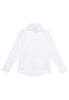 Luxury Shirt in weiß unifarben