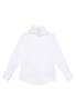 Luxury Shirt in weiß unifarben