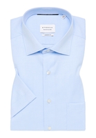MODERN FIT Cover Shirt in hellblau unifarben