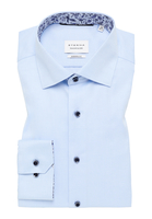 MODERN FIT Cover Shirt in hellblau unifarben