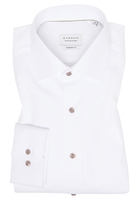 MODERN FIT Cover Shirt in weiß unifarben
