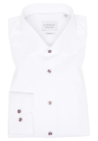 MODERN FIT Cover Shirt in weiß unifarben