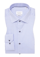 MODERN FIT Hemd in hellblau bedruckt