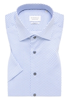 MODERN FIT Hemd in hellblau bedruckt