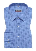 MODERN FIT Hemd in hellblau bedruckt
