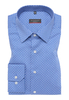 MODERN FIT Hemd in hellblau bedruckt