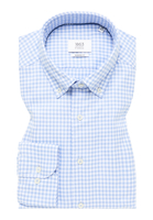 MODERN FIT Hemd in hellblau kariert
