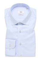 MODERN FIT Hemd in hellblau strukturiert