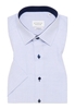 MODERN FIT Hemd in hellblau strukturiert