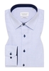 MODERN FIT Hemd in hellblau strukturiert