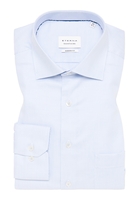 MODERN FIT Hemd in hellblau strukturiert