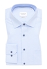 MODERN FIT Hemd in hellblau strukturiert